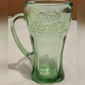 Vintage Green Coca-Cola Glass